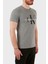 Erkek Core Monogram Slim Gri T-Shirt 3