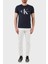 Erkek Core Monogram Slim Lacivert T-Shirt 4
