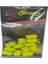 16 mm Yüzen Silikon Fluo Yeşil Dumbell Tipi Yapay Yem (12 Adet) 1