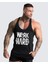 Work Hard Gorilla Gym Fitness Tank Top Sporcu Atleti Siyah 1