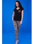 23184 Kadın Desenli Pijama Takım 3