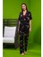 23105 Kadın Desenli Sabahlıklı Pijama Takım 1