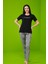 23174 Kadın Desenli Pijama Takım 3