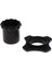 Silikon Mikrofon Skidproof Share Geçirmez Yüzükler + Alt Esneklik Siyah (Yurt Dışından) 5