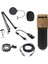 Kondenser Mikrofon Seti Cardioid Mic Streaming Studio Studio Kayıt Için Set Ses Ses Kartlı (Yurt Dışından) 1