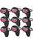 9 Adet Shark Pu Golf Demir Headcover Golf Kulübü Başkanı Koruyucu Aksesuar Siyah Kapakları (Yurt Dışından) 1