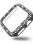 Apple Watch 5 44MM ile Uyumlu Sert Çerçeve Diamond Kapak Apple Watch 5 44 Koruyucu Kılıf Siyah 1