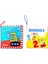 2 Kitap Tox Ingilizce Iş Makinaları ve Rakamlar Kumaş Sessiz Kitap E118 E128 - Bez Kitap , Eğitici Oyuncak , Yumuşak ve Hışırtılı 1