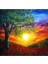 Canvas Günbatımı ve Doğa Sayılarla Boyama Seti Rulo 60 x 75 cm 1