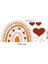Heart Yatak Başı Bas Kes Duvar Sticker 2