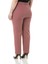 Büyük Beden Beli Yanlardan Lastikli Fermuarlı Paçası Yırtmaçlı Pembe Pantolon 3