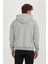 Erkek Oversize Kapüşonlu S-Shırt-Gri 4