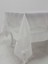 Gelin Lüx Dantelli Monoray Kumaş Beyaz Masa Örtüsü Dikdörtgen 170x230 cm - 1026 3