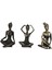 Yogacı Kız 3'lü Biblo Gold-Siyah 2