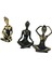 Yogacı Kız 3'lü Biblo Gold-Siyah 3