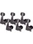 6x Akustik Elektro Gitar Dize Tuning Pegs Makine Kafaları Tuner 6r Siyah (Yurt Dışından) 1