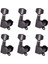 6x Akustik Elektro Gitar Dize Tuning Pegs Makine Kafaları Tuner 6r Siyah (Yurt Dışından) 2