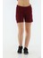 Regular Kadın Bordo Şort 20309 1