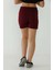 Regular Kadın Bordo Şort 20309 4