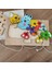 Gergedan Modelli 2 Parça Ip Geçirmeli ve Renkli Sayıları Öğreniyorum Puzzle 2