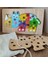 Gergedan Modelli 2 Parça Ip Geçirmeli ve Renkli Sayıları Öğreniyorum Puzzle 3