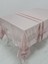 Gelin Lüx Dantelli Monoray Kumaş Pudra Masa Örtüsü Dikdörtgen 170x330 cm - 1029 3