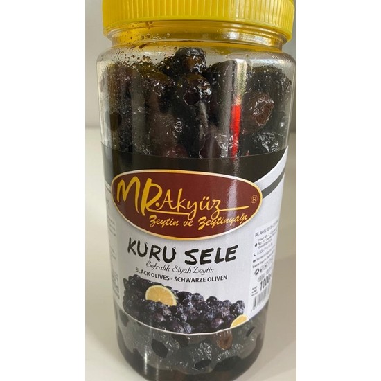 Mr. Akyüz Kuru Sele Siyah Zeytin 1 kg (Çok Az Tuzlu)