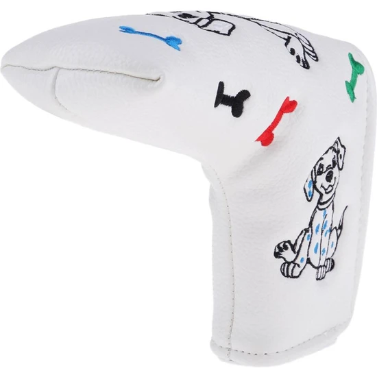 ST Decor Spor Golf Putter Kafa Kapak Headcover Kılıf Evrensel Tüm Markalar Beyaz Köpek Uyar (Yurt Dışından)
