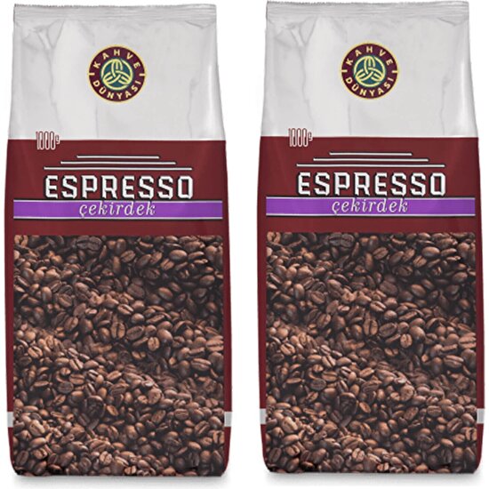 Kahve Dünyası Espresso Çekirdek Kahve 2 Adet 1 kg