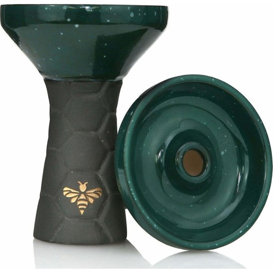 Bee Hookah Nargile Lülesi Phunnel Half Glazed Black Emerald Fiyatı