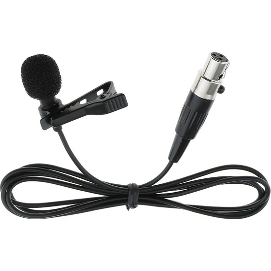 Perfk Kablosuz Mikrofon Xlr 3-Pin Bağlayıcı Lavalier Mikrofon Metal Klipsi  (Yurt Dışından)