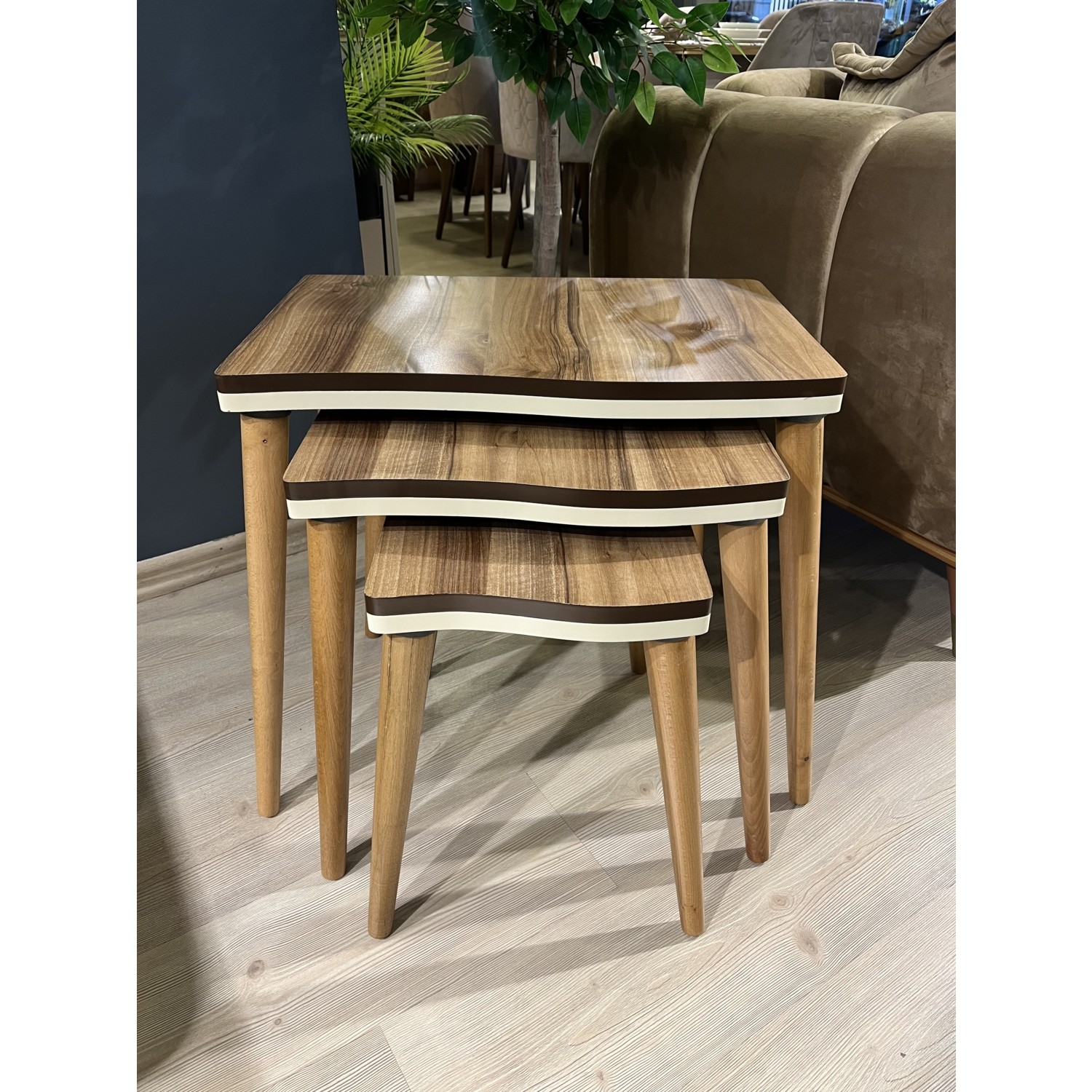 Kaya House 3’lü Zigon Sehpa Mdf Yüzey Gürgen Ayak Fiyatı