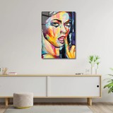 Art of Wall Artofwalldesign ''fantezi Kadın Portre'' Cam Tablo Uv