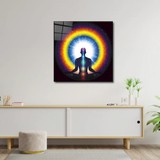 Art of Wall Artofwalldesign ''meditasyon Adam'' Cam Tablo Uv