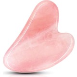 Megaw Pembe Kuvars Kalp Gua Sha Yüz Masaj Taşı