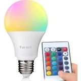 Forest Uzaktan Kumandalı Renk Değiştirebilen Rgb LED Ampul 10 W E27 Rgbor1