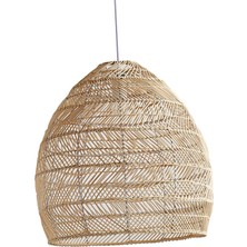 Cadia 1x Bambu Abajur Asılı Lamba Mutfak Cafe Otel Koridor Droplight Shades Brown  (Yurt Dışından)