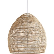Cadia 1x Bambu Abajur Asılı Lamba Mutfak Cafe Otel Koridor Droplight Shades Brown  (Yurt Dışından)
