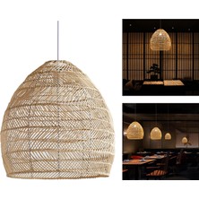 Cadia 1x Bambu Abajur Asılı Lamba Mutfak Cafe Otel Koridor Droplight Shades Brown  (Yurt Dışından)