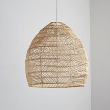 Cadia 1x Bambu Abajur Asılı Lamba Mutfak Cafe Otel Koridor Droplight Shades Brown  (Yurt Dışından)