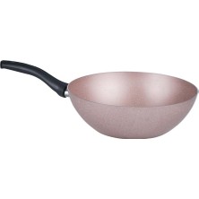 Acar Damla 28 cm Pembe Wok Tava  XCM-21-0261