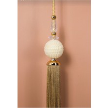 Bey Pa Tül Perde Inci Orta Sarkıt Perde Aksesuar Hardal