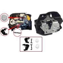 Bross Otomotiv BDP148 BMW 1 3 5 X5 X6 Z4 E90 E91 E92 E93 için Kapı Kilit Tamir Seti 51217202143