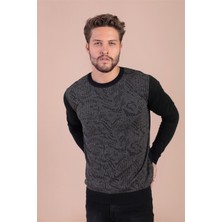 Ferraro Bisiklet Yaka Superfine Yün Kazak - Siyah