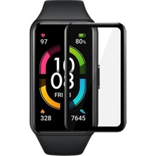 Yediseven Huawei Honor Band 6 Ekran Koruyucu 3D Kavisli Tam Kaplama Pmma