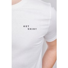 Ket-Shirt Logo Baskılı Unisex T-Shirt