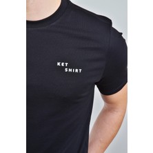 Ket-Shirt Logo Baskılı Unisex T-Shirt