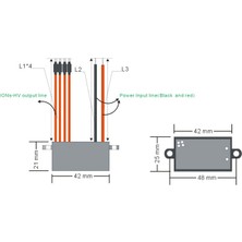 Zsykd Ac 220-240V Anyon Hava Arıtma Negatif Iyon Jeneratör Modülü (Siyah) (Yurt Dışından)