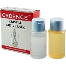 Cadence Kristal Sır Vernik Renkli Su Bazlı Dekoratif Boya Takımı ışıltılı Sedef Görünümü