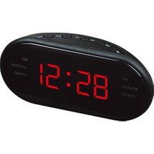 Sanlindou Ac 220 V - 50Hz Am - Fm LED Saat Elektronik Masaüstü Çalar Saat Dijital Masa Radyo Ev Ofis Malzemeleri Ab Tak - Radyo (Yurt Dışından)